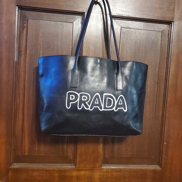 Leather Prada 16.5"Lx10"Hx4"W - Picture 2 of 8